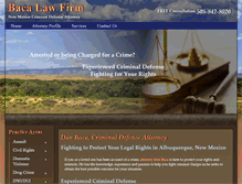 Tablet Screenshot of danbacacriminalattorney.com